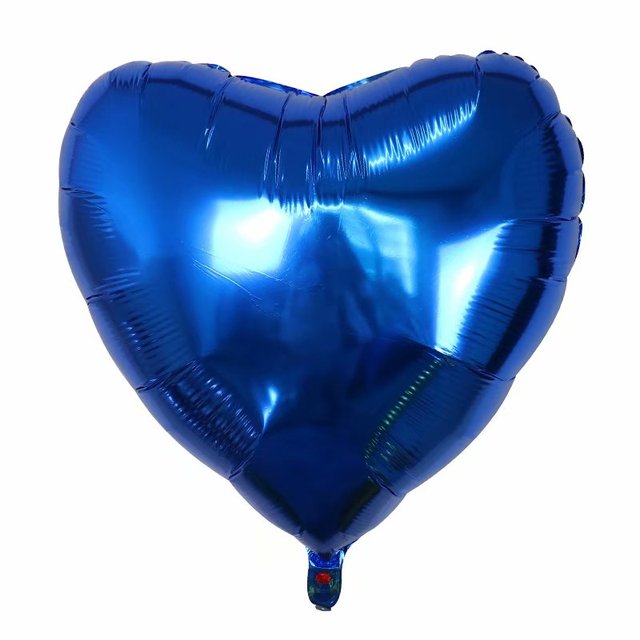 Luftballon Grosses Herz Dunkelblau Folienballon Liebe Folie Herz