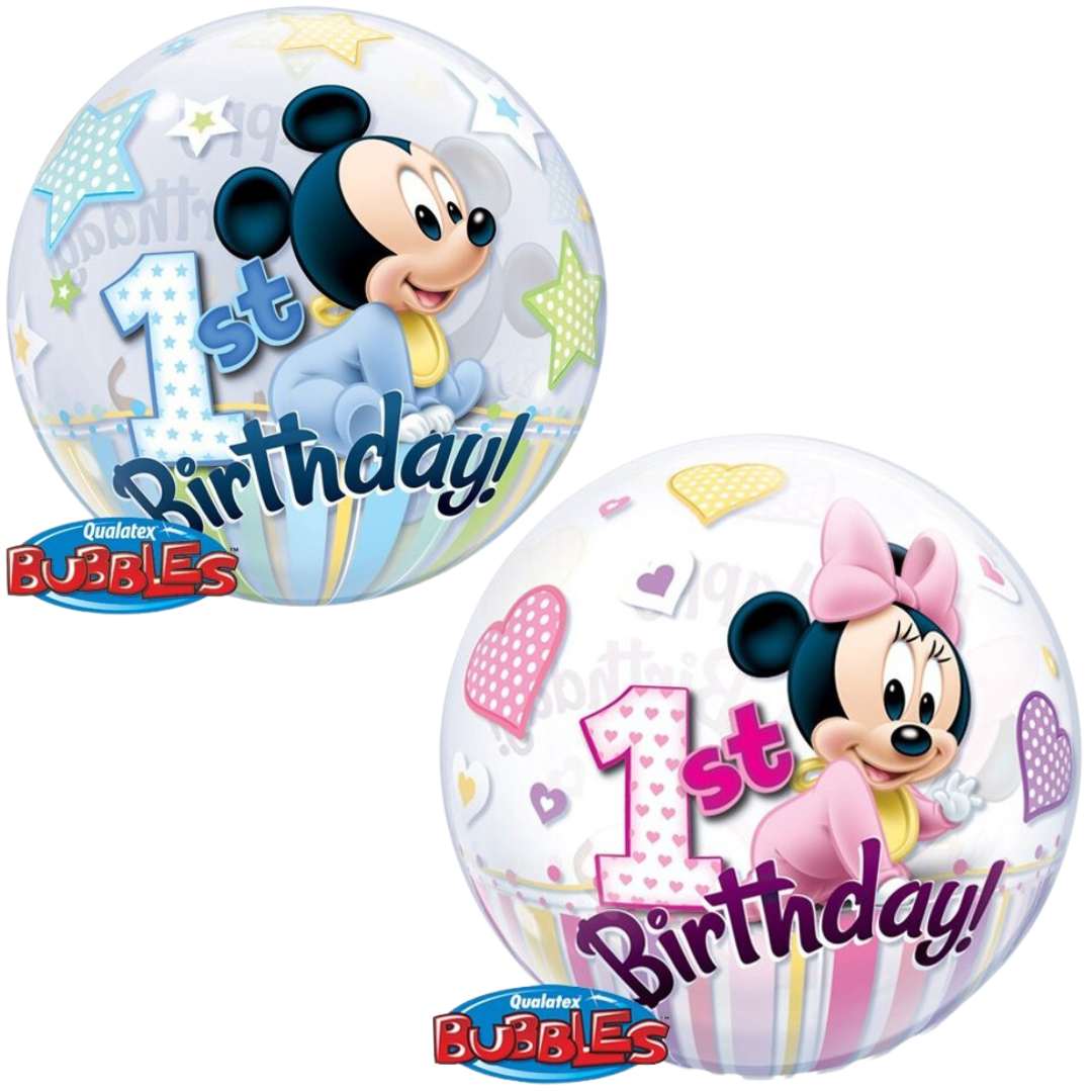 Grosser Happy Birthday Geburtstag 1 Geburtstag Jahr Mickey Minnie