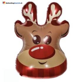 Elch Santa Claus Christmas Weihnachten Dekoration Folie Luftballon