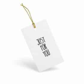 Just for You Geschenkanhänger Weiss Schwarz
