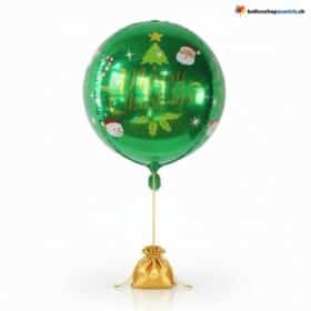 Palloncino di Natale verde 4D Buon Natale 55 cm