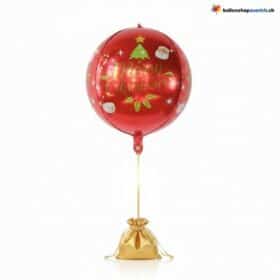 Palloncino di Natale rosso 4D Buon Natale 55 cm