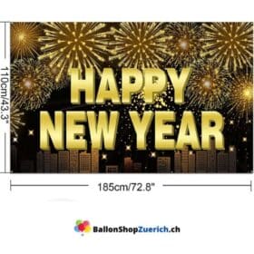 Happy New Year Stoffbanner