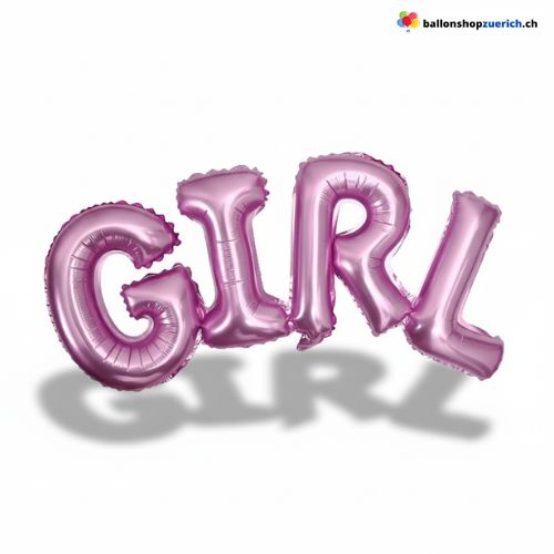 Boy oder Girl Folienballon Schriftzug Baby