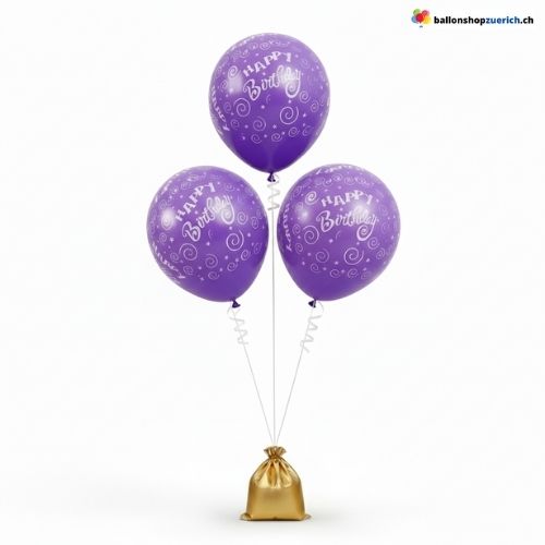 Geburtstag Ballons Bunt Latex