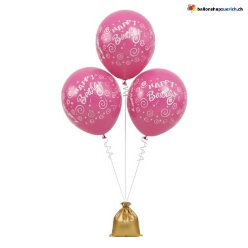 Geburtstag Ballons Bunt Latex