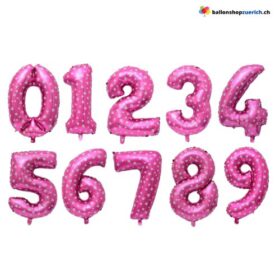 Grosse Folien Luftballons Geburtstag Zahl 0-9 Gold Zahlen Zahlenballons