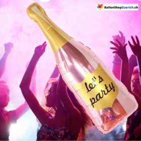 Grosse Roségold Champagner Flasche Wein Folienballon Luftballons Party Dekorationen Valentinstag Hochzeit