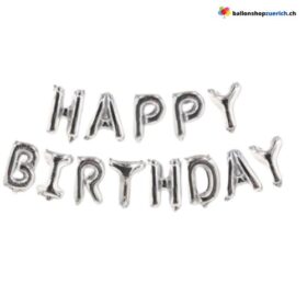 Happy Birthday Schriftzug Girlande Buchstaben Dekoration Luftballons Folie Geburtstagsfeier Dekorationen