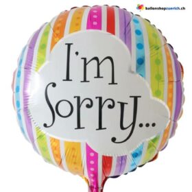 I'm Sorry - Entschuldigung Folie Ballon Luftballon