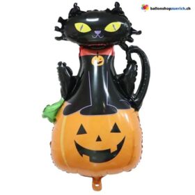 Kürbis Katze Halloween Folienballon Party Kinder Ballon Luftballon