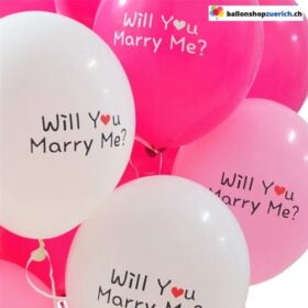 Luftballon-Set WILL YOU MARRY ME Antrag Hochzeitsdeko