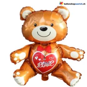 Teddybär LOVE Folienballon