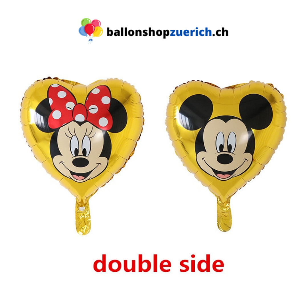 3 Stück Helium Luftballons Valentinstag Geschenk Micky Minnie Maus Liebe Deko 