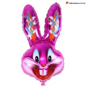 Osterhase Ballon Pink Hase Kopf Cartoon Tier