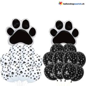 11 Stück Set Ballons Fusspfoten