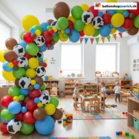 Ballon Girlande Kuhmuster Bunt 116-teilig