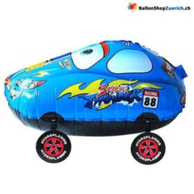Luftballon Airwalker Auto Blau Walking Spazieren