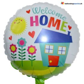WELCOME HOME Rund Folien Ballon - RĂŒckkehr Liebe Folie Helium Ballon Hochzeit Geburtstag Party Luftballons