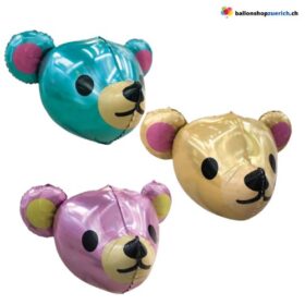 Bärenkopf Bär 4D Folienballons Geburtstag Baby Dusche Dekorationen Kinderspielzeug