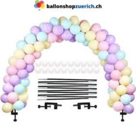 Ballon Bogen Kit Ballonbogen-Halbkreisbogen-Kit versellbare Clips für verschiedene Tischgrössen für Hochzeiten und Abschlussfeiern, Geburtstag, Party etc.