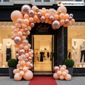 Ballon Girlande Macaron Pfirsich Roségold Gold 96-teilig