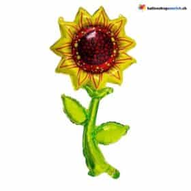 Grande palloncino floreale in foil raffigurante tulipani, rose, margherite e girasoli