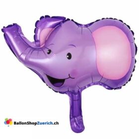 Violett Elefant Luft Folien Ballon Tischdekoration Luftballon Dekoration