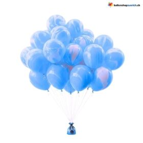 Marmor Ballons Agate Bunt Latex 5er Set