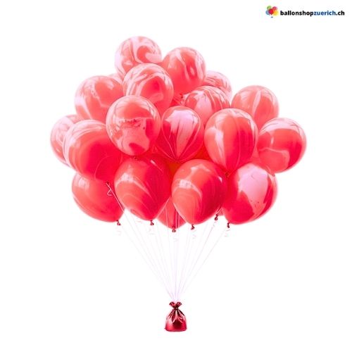 Marmor Ballons Agate Bunt Latex 5er Set