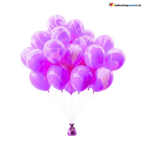 Marmor Ballons Agate Bunt Latex 5er Set