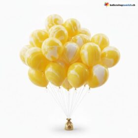 Marmor Ballons Agate Bunt Latex 5er Set