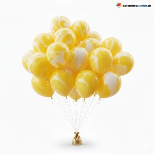 Marmor Ballons Agate Bunt Latex 5er Set