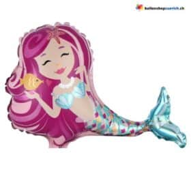 Set of 10 themed sea underwater fish mermaid shells mini foil balloons balloon children's toy decoration-