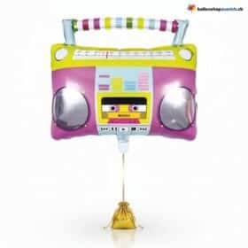 Music Box Balloon Retro Radio Boombox Colorful