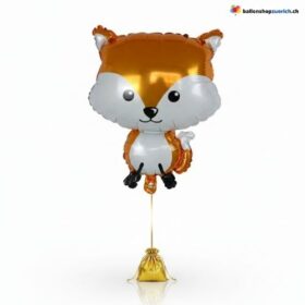 Waldtiere Ballon Fuchs Igel Waschbär Eichhörnchen