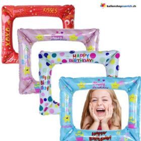 Geburtstag Photo Rahmen Folienballon Alles gute zum Geburtstag Bilderrahmen Requisiten Geburtstagsfeier Dekorationen Kinder Baby Shower Luft Ballon