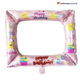 Geburtstag Photo Rahmen Folienballon Alles gute zum Geburtstag Bilderrahmen Requisiten Geburtstagsfeier Dekorationen Kinder Baby Shower Luft Ballon 