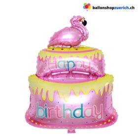 Happy Birthday Pink Flamingo Torte Dekoration Geburtstag Party Luftballon Kinder