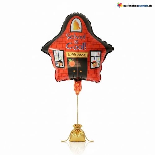 School is Cool Ballon Schulhaus Einschulung