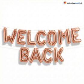 Welcome Back Buchstaben Ballon Set Girlande