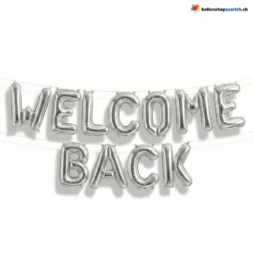 Welcome Back Buchstaben Ballon Set Girlande