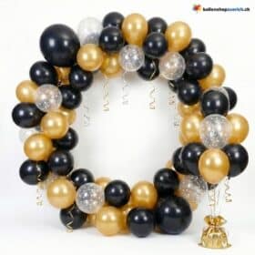 Ballon Set Mix Gold Schwarz Sterne Party Deko