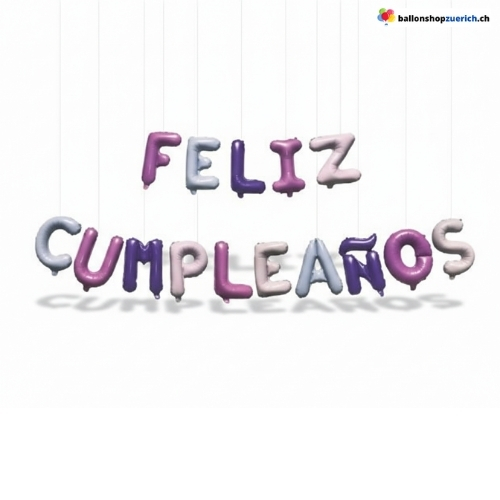 Feliz Cumpleaños Buchstaben Ballon Girlande