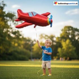 Flugzeug Folienballon Party Deko