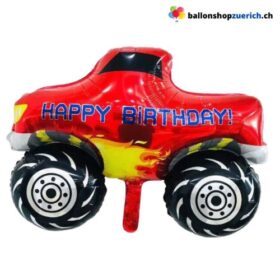 Grosser Truck Cross Happy Birthday Reely Ballon Kinder Dekoration Folien Ballon Luftballon