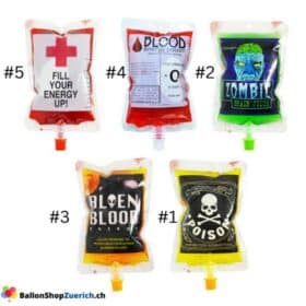 Sacchetti riutilizzabili per bevande energetiche al sangue di Halloween