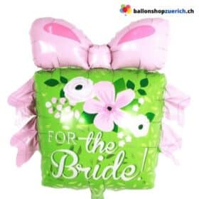 Luftballon Für die Braut - for the Bride Ballon Folienballon Dekoration Hochzeit Dekoration Verlobung Jahrestag Silberne Gold Luft Ballon Love Liebe Party