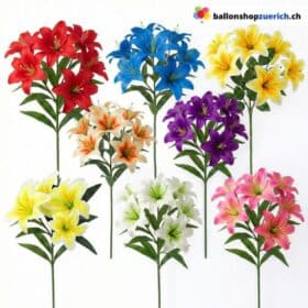 Stelo di giglio con dieci fiori per riempimento e decorazione