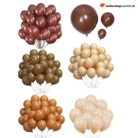 Luftballons Kaffee Braun Hellbraun Dunkelbraun Khaki Beige Retro, Dunkel Khaki, Coffee, Chocolate, Beige, Champignon